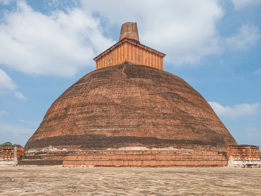 Jetavanaramaya Stupa in Anuradhapura, one of the tallest ancient brick structures in the world